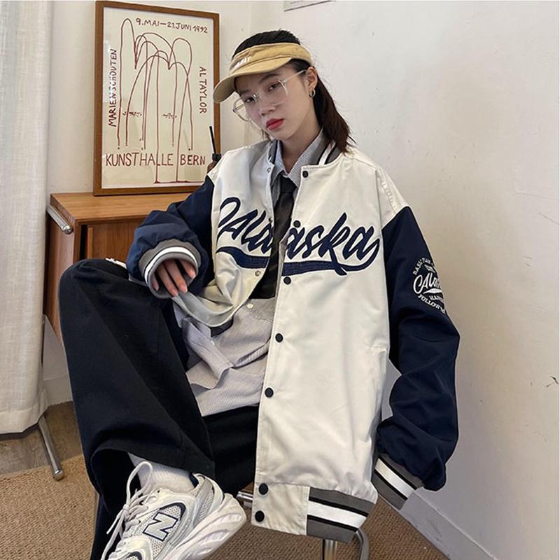 Áo bomber jacket dù 2 lớp khoác nam nữ unisex gió cúc bấm form rộng local brand ulzzang phong cách hàn quốc đep ALASKA