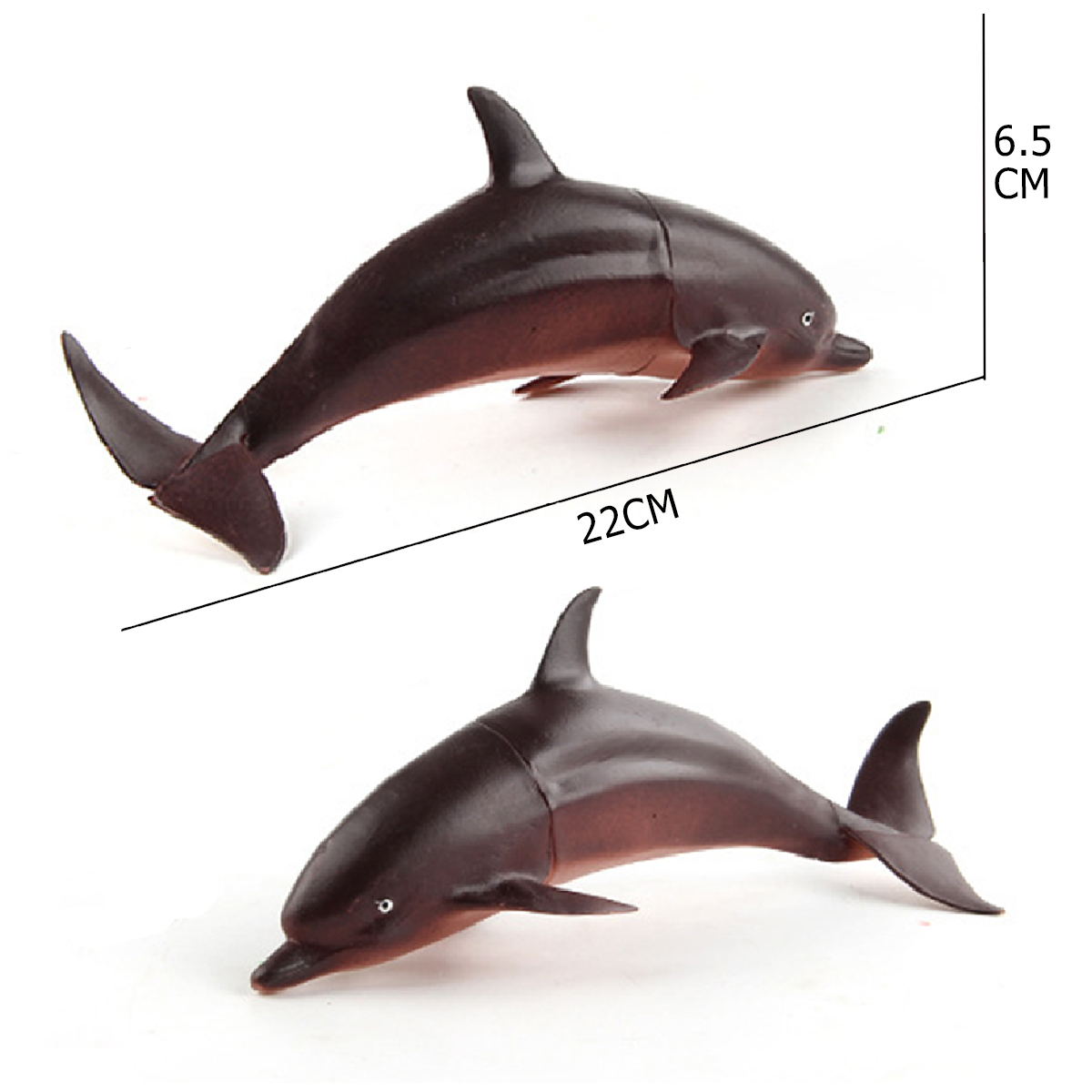 Mô hình Cá heo Dolphin 18x6 cm - Đồ chơi động vật biển khổng lồ New4all CH1814