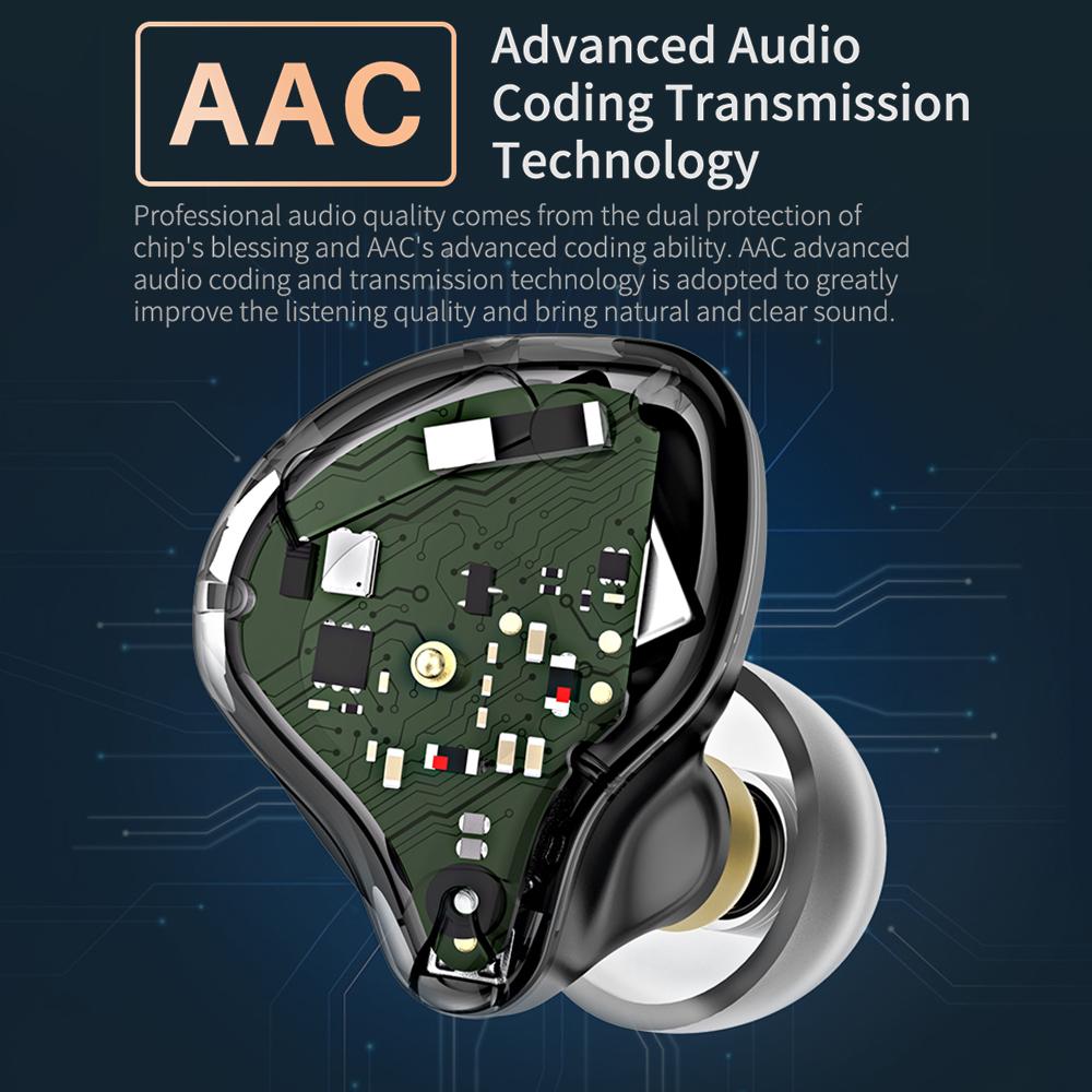 Tai nghe nhét trong tai Mini Smart Bluetooth 5.0 với Mic nhấc tai ghép nối tự động KZ S1 TWS 
