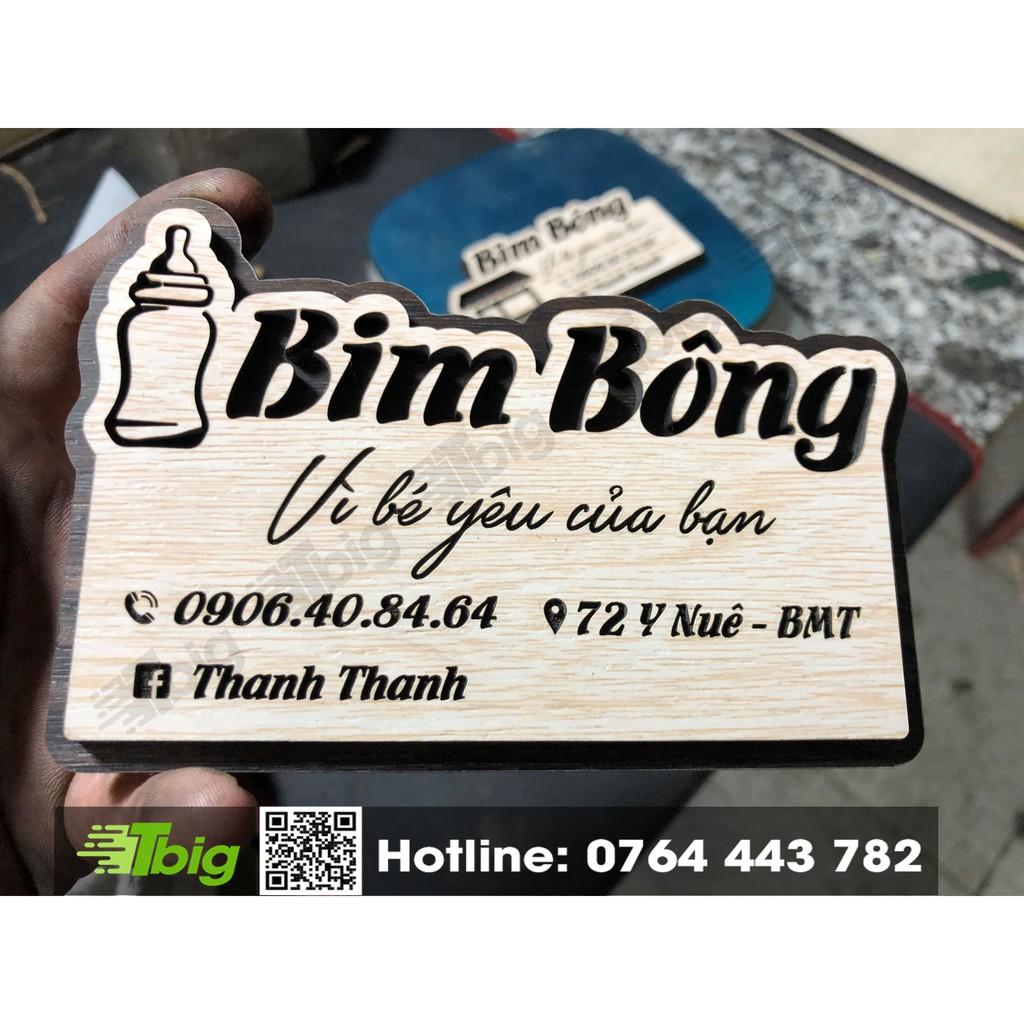 Bảng hiệu gỗ tên shop (thương hiệu) làm theo yêu cầu