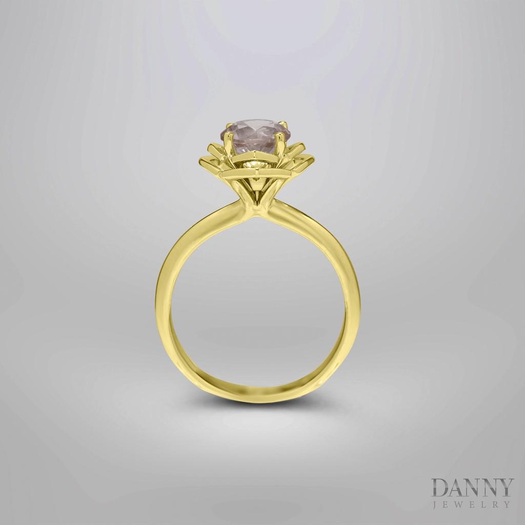 Nhẫn Nữ Danny Jewelry Bạc 925 Đá Màu Xi Kim Loại N0028Ci/Sm/Am