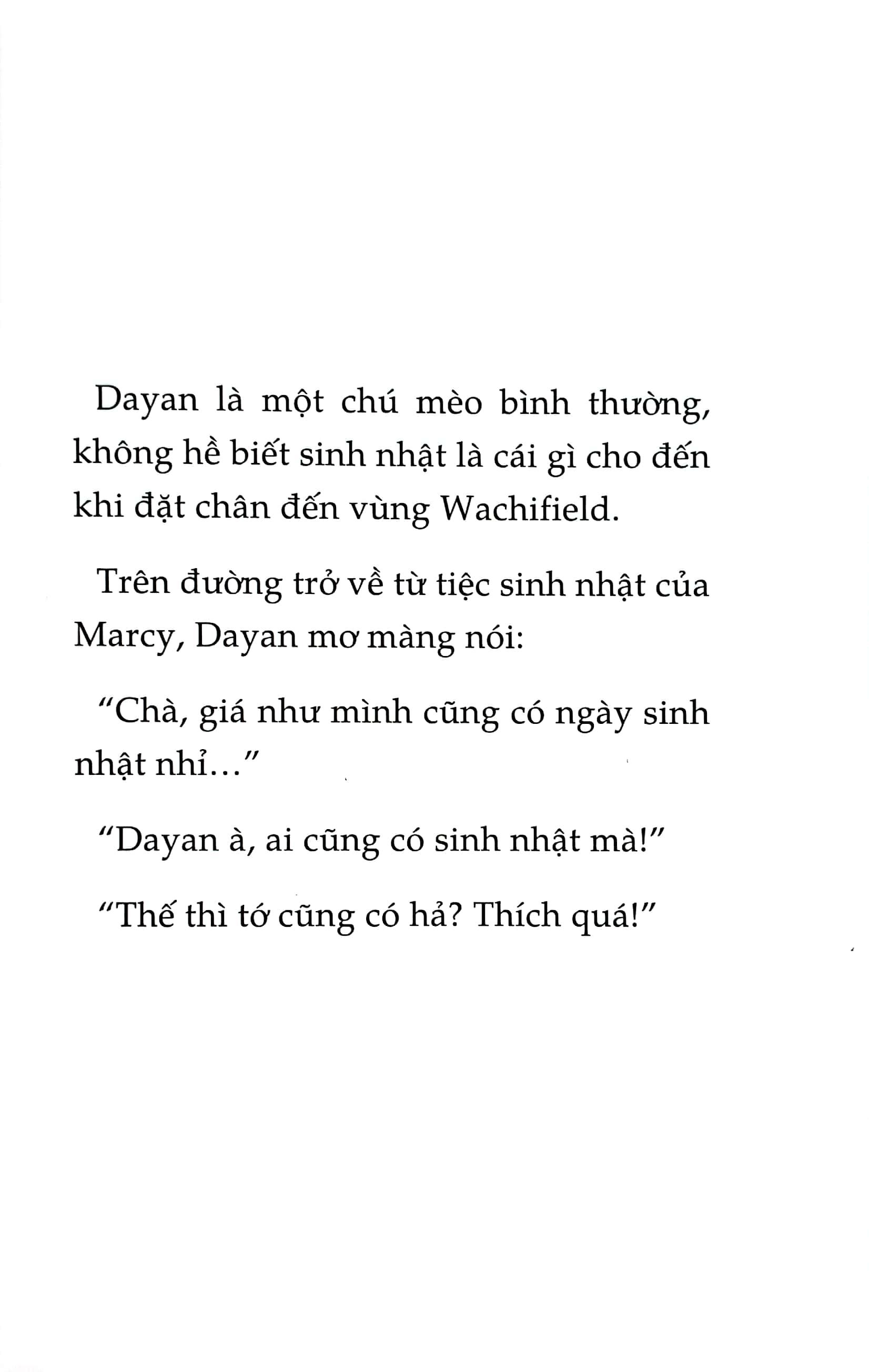 Mogu Mọt Sách - Loạt Truyện Mèo Dayan - Sinh Nhật Của Dayan
