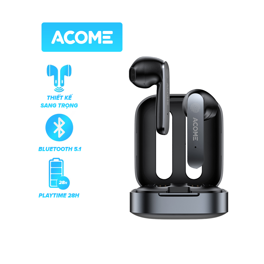 Tai nghe ACOME Airdots T3 Tai Nghe TWS Bluetooth Không Dây ACOME T3 Kiểu Dáng Gaming - Hàng chính hãng