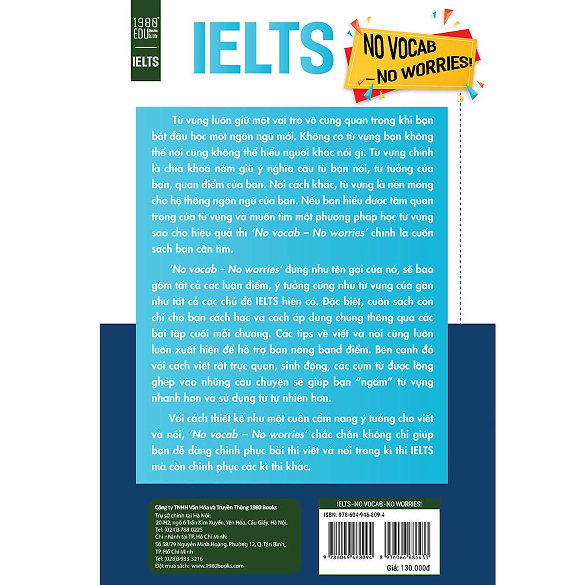 IELTS No Vocab - No Worries ! - Bản Quyền