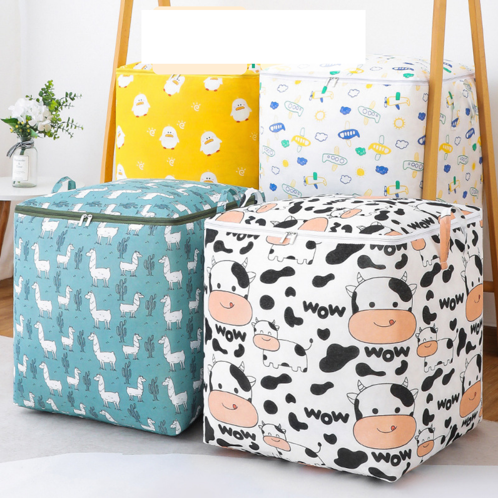 Túi đựng quần áo chăn màn vải canvas không thấm nước, giỏ đựng đồ đa năng ️SIZE TO 100 LÍT️