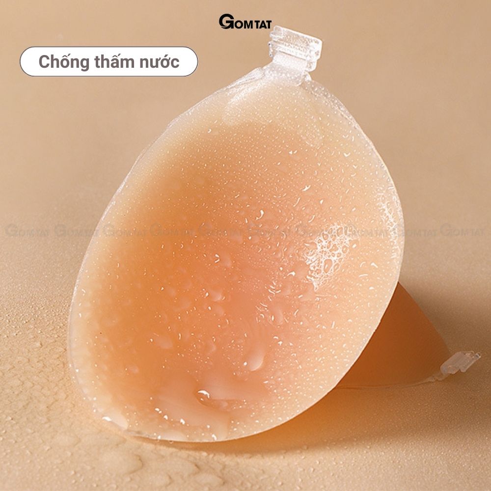 Áo dán ngực GOMTAT hỗ trợ định hình vòng một, lớp keo bám dính chắc chắn, chất liệu silicon an toàn cho da - SA-4949