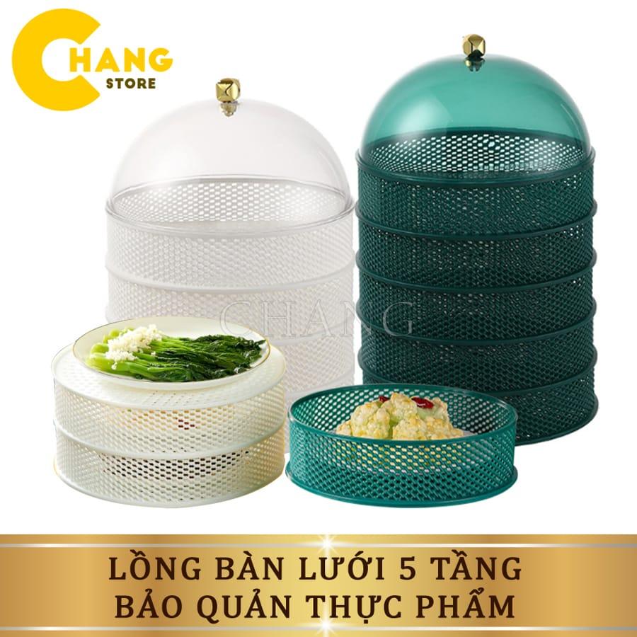 Lồng Bàn 5 Tầng Đậy Thức Ăn Thông Minh Đa Năng Cao Cấp Mẫu Mới