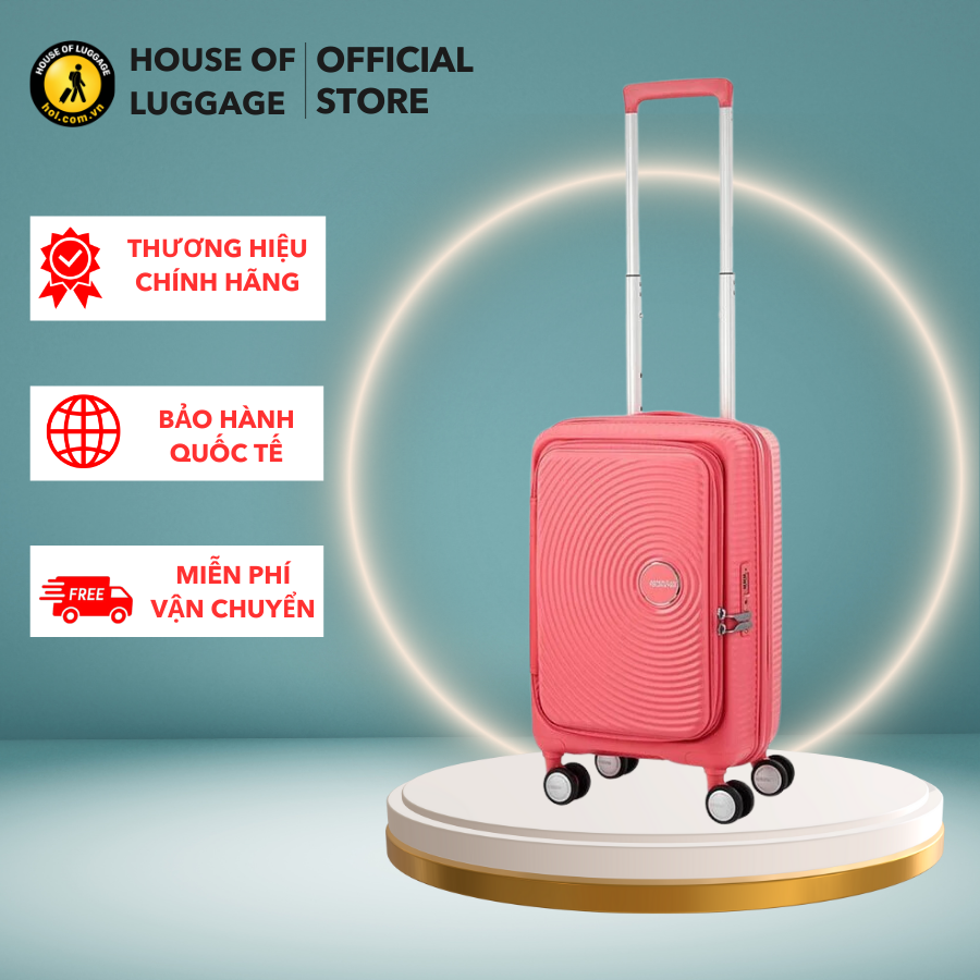 Vali kéo Curio Book Open AMERICAN TOURISTER - MỸ - Xanh Biển