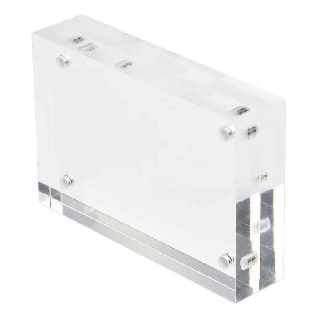 Khung ảnh nam châm dày 10mm (mỗi tấm 5mm, bảo vệ và trưng bày ảnh photocard, lý tưởng cho trang trí bàn hoặc dán tường