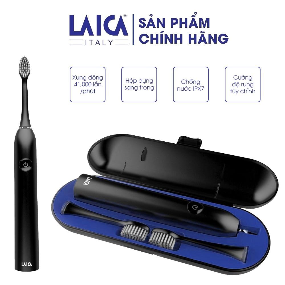 Bàn chải điện LAICA PC4004 - Rung 41000 lần 1 phút - Hộp đựng sang trọng - Sạc pin