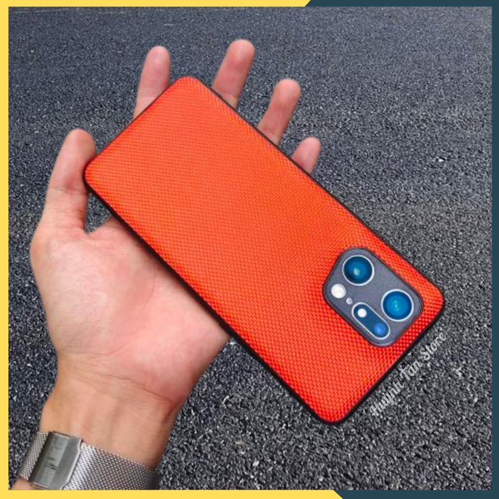 Ốp lưng find x5 pro bảo vệ camera chống vân tay nhựa dẻo vải nylon nhiều màu phụ kiện điện thoại huỳnh tân store