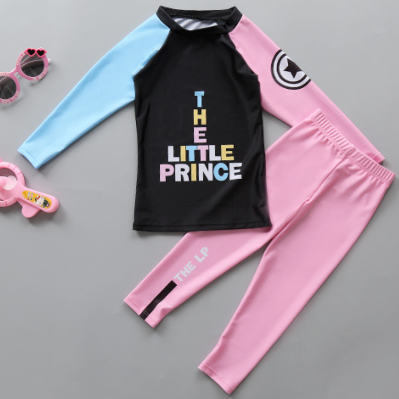 Đồ Bơi Bé Gái Và Bé Trai Tay Dài Quần Dài Họa Tiết Little Prince BB039 MayHomes Long Sleeves And Long Pants Kid's Swimwear With UPF 50 Sun Protection