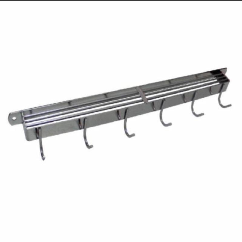 Kệ cài dao thớt bằng inox kèm móc treo đồ tiện dụng và chắc chắn tặng kèm ốc vít