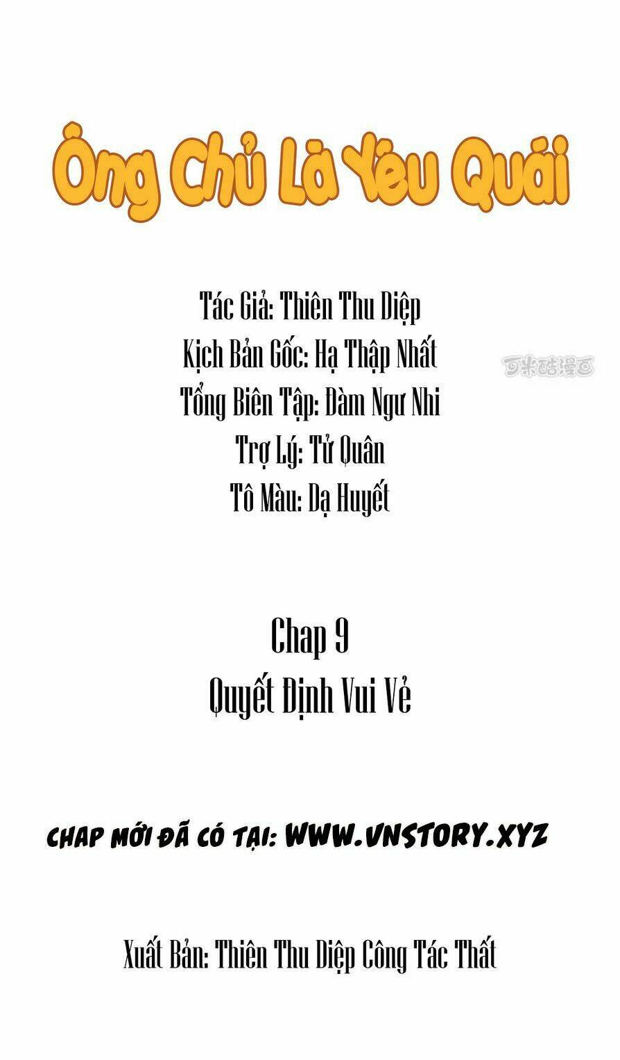 ông chủ của tôi là yêu quái chapter 9 1