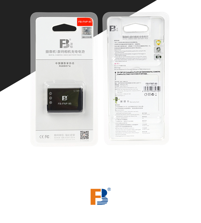 Pin FB Fujifilm NP-95 cho máy ảnh Fujifilm XF10 X100 X100s X100T X30 X70 X-S1 F30 NP95