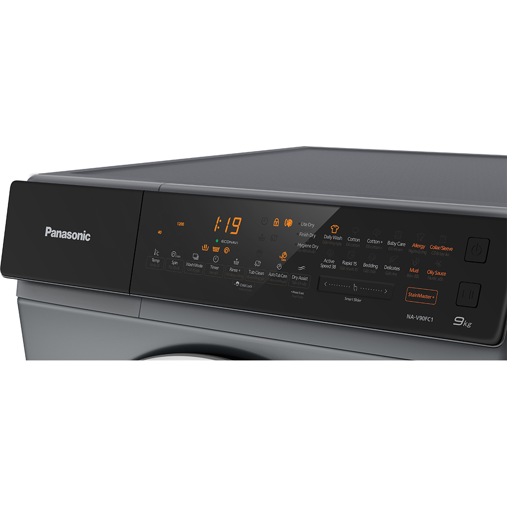 Máy giặt Panasonic Inverter 9 kg NA-V90FC1LVT - Hàng chính hãng