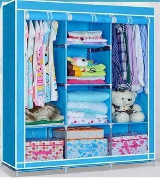Tủ quần áo trơn 3 buồng 8 ngăn