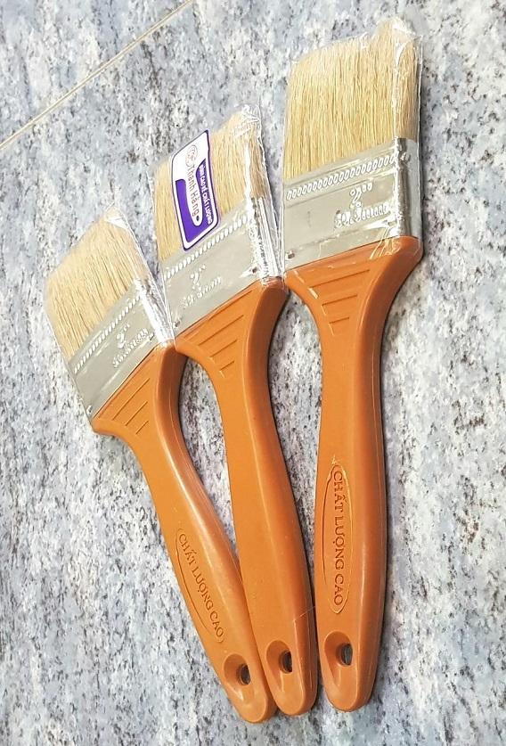 COMBO 3 cọ sơn, quét, lăn cán nhựa bọc nhôm cao cấp 2inch , 3inch , 2.5 inch , 4 inch