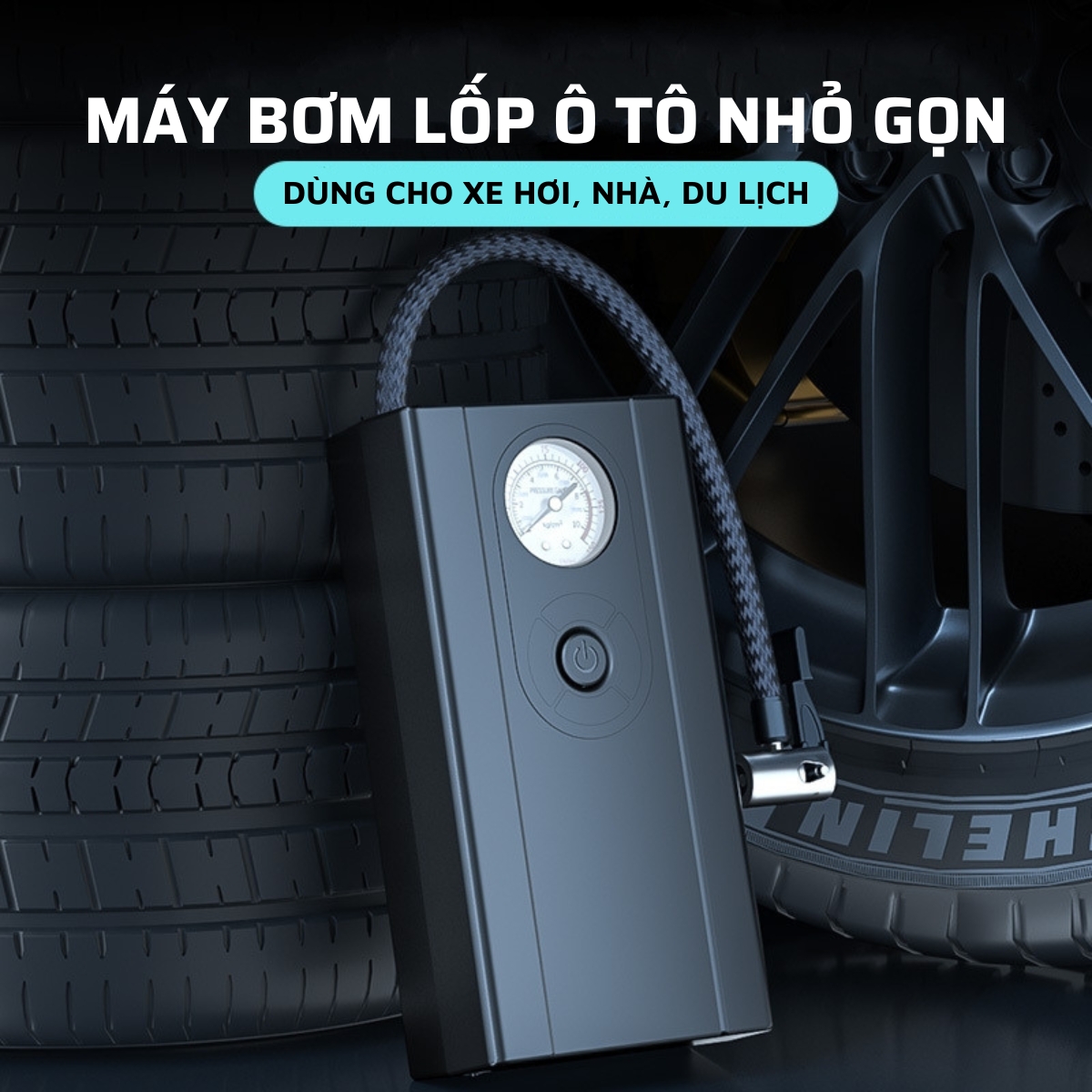 Máy bơm lốp ô tô Rundong Suitu ST-9622 | Máy bơm hơi lốp ô tô điện 12V di động đa chức năng, máy bơm không khí ô tô - HÀNG CHÍNH HÃNG