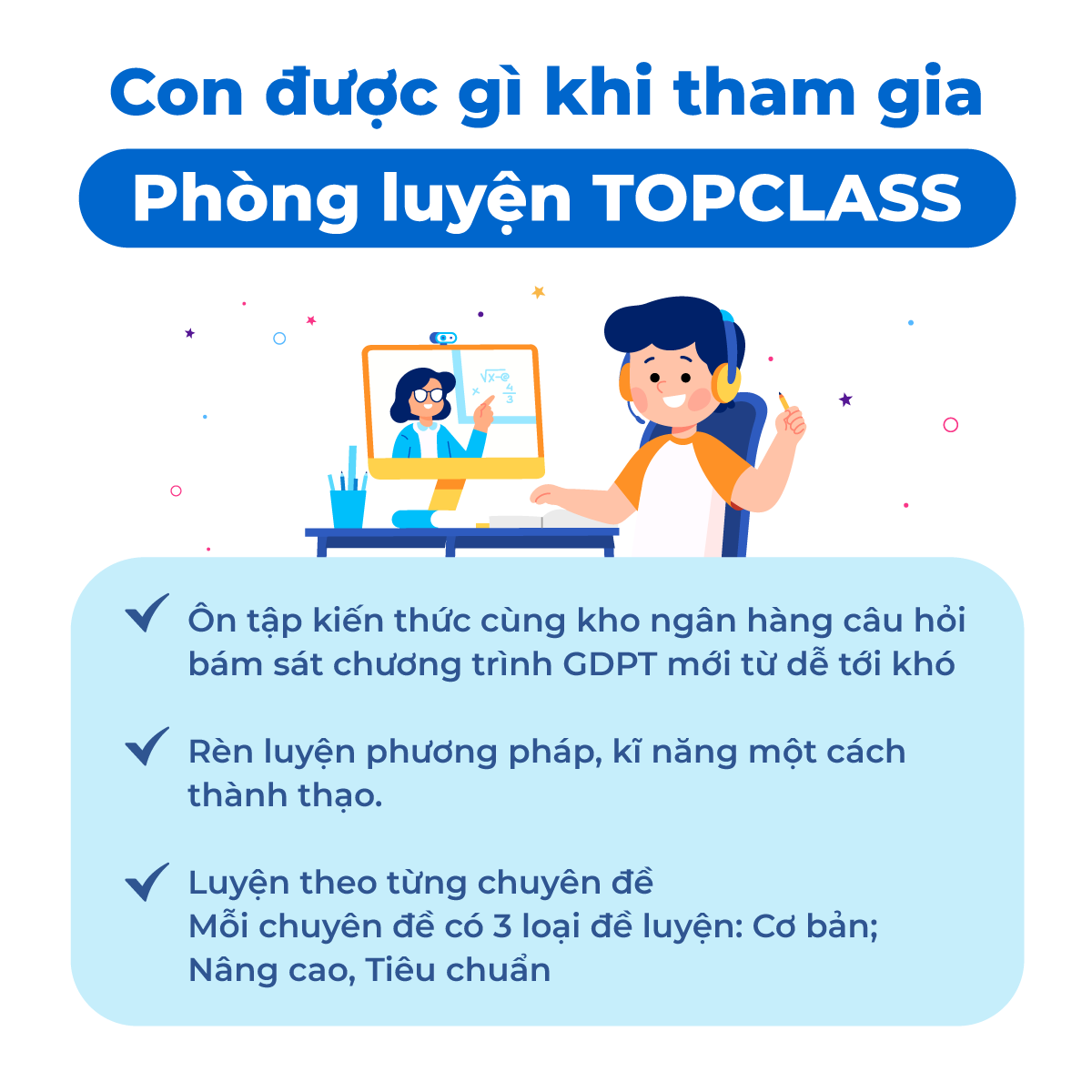 HOCMAI Combo Khám phá tri thức 2: Khóa học Thuyết trình Tiếng Anh + Phòng luyện TOPCLASS - Toàn quốc [E-Voucher]