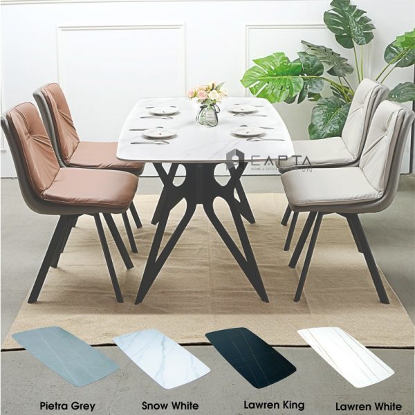 Bàn ăn mặt đá 1m6 TN WINGS-16E Nội thất Capta