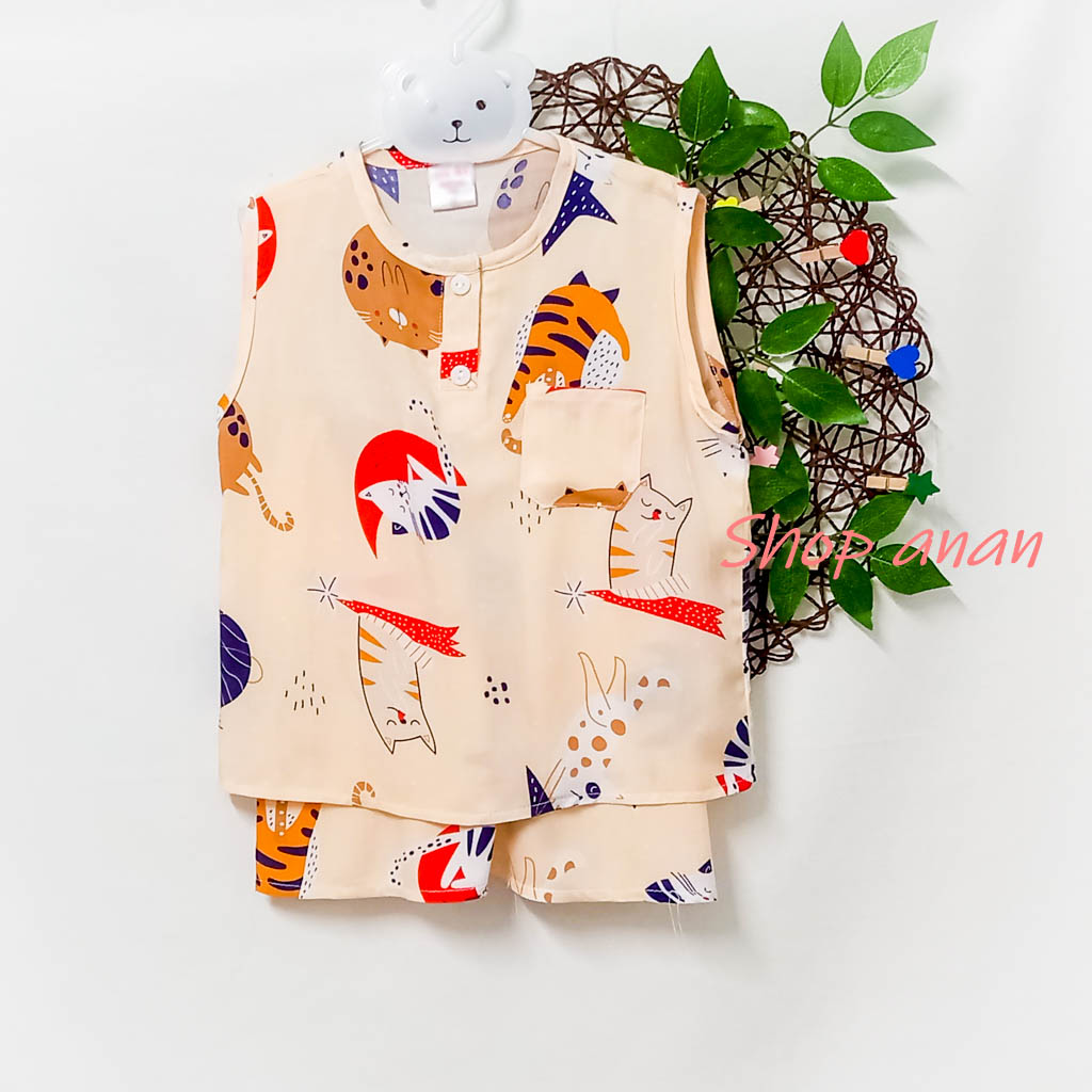Bộ tole quần đùi bé trai 16-17kg