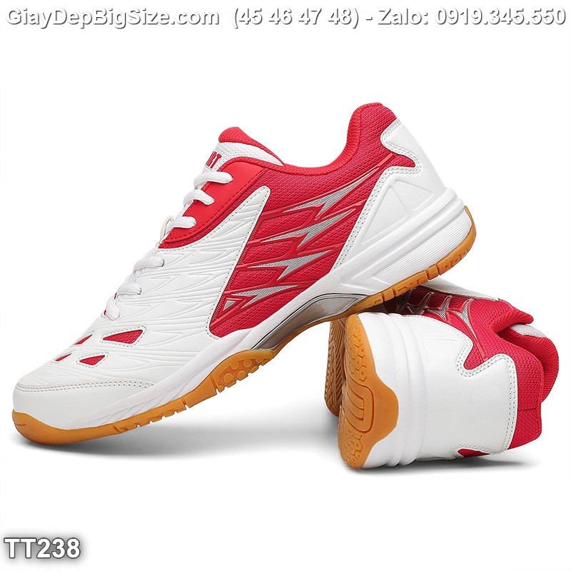 Giày chơi cầu lông tennis cỡ lớn 45 46 47 48 cho nam cao to chân ú bè. Big size badminton shoes for wide feet