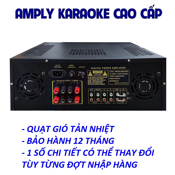 Âm ly Bluetooth SANKIO PRO-6900 - Amply karaoke 16 sò lớn tích hợp lọc xì, 2 quạt gió - Hàng chính hãng cao cấp