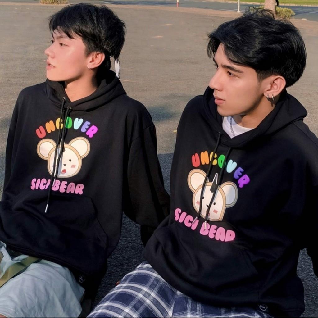 Áo Hoodie Nỉ Bông UNCOVER SICI BEAR Unisex