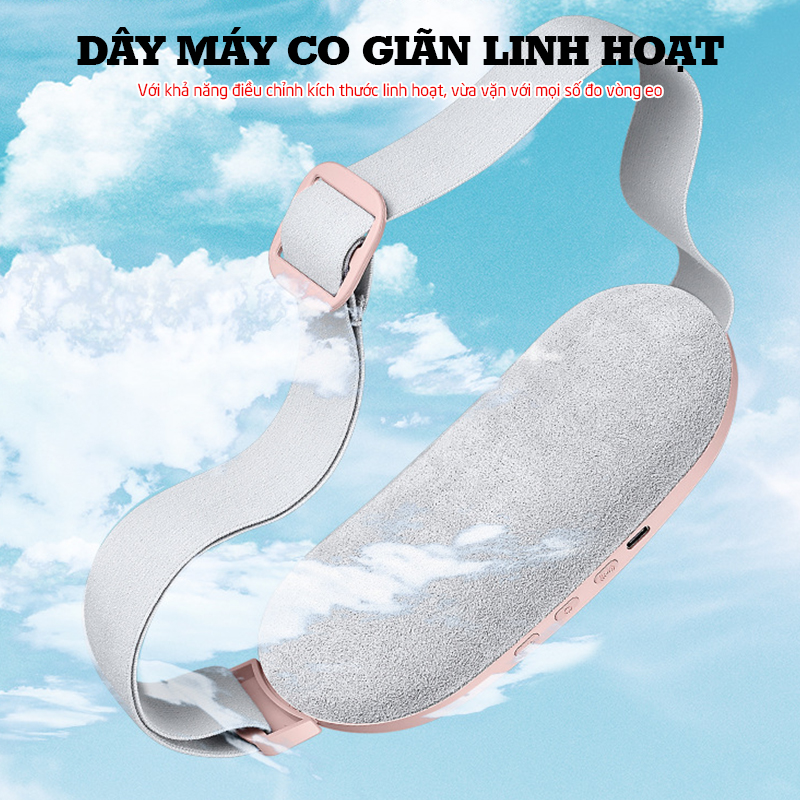 Máy massage bụng Nikio NK-162 - Công nghệ rung thư giãn kết hợp nhiệt sưởi ấm, giảm đau bụng kinh hiệu quả