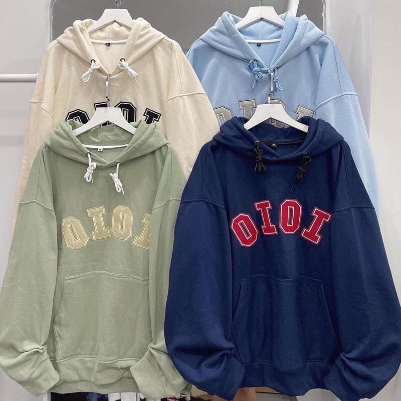 Áo Hoodie Nỉ Bông form rộng OIOI unisex