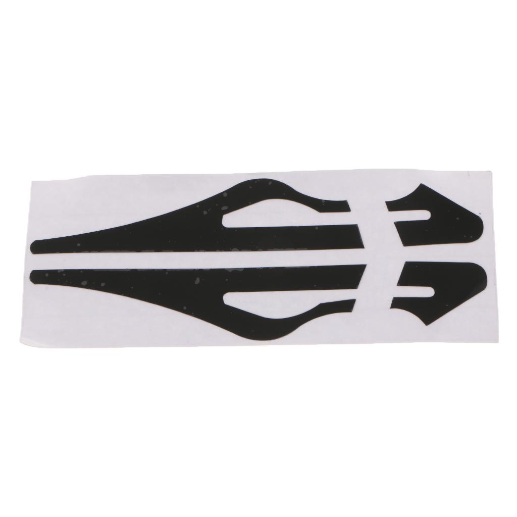 2x Brooches Stripe Tape Vinyl Decal Car Sticker Steamline Dual Line Black