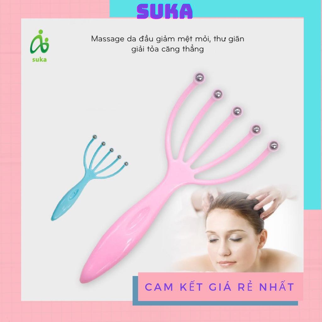 Cây Massage Đầu Giúp Lưu Thông Máu Tốt, cào mát xa đầu giúp giảm đau đầu, ngứa đầu SK