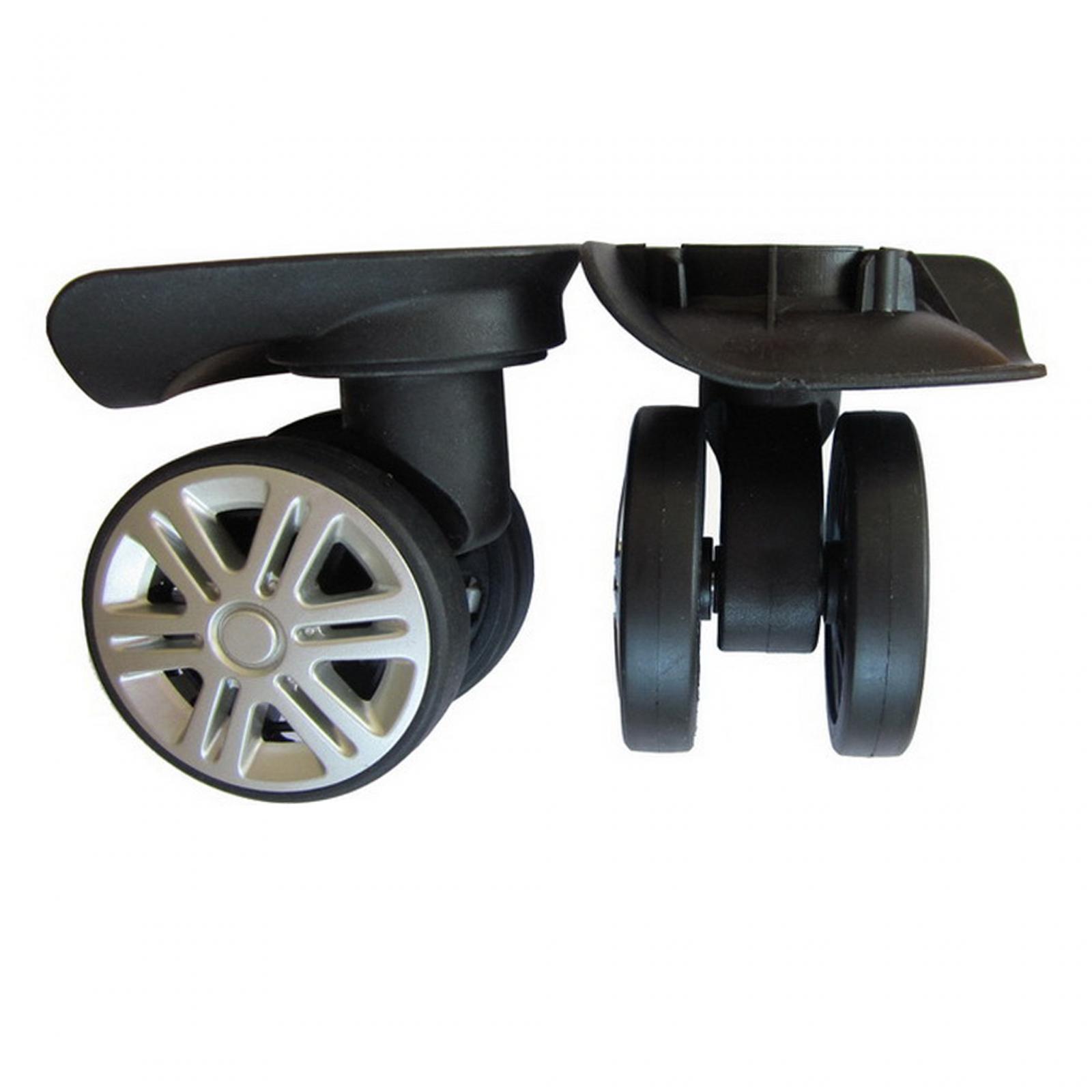 2 Pieces Suitcase Wheels Luggage Suitcase Casters Double Row Wheel Quiet Replacement Luggage Suitcase Wheels for Bags Luggage Box Repair