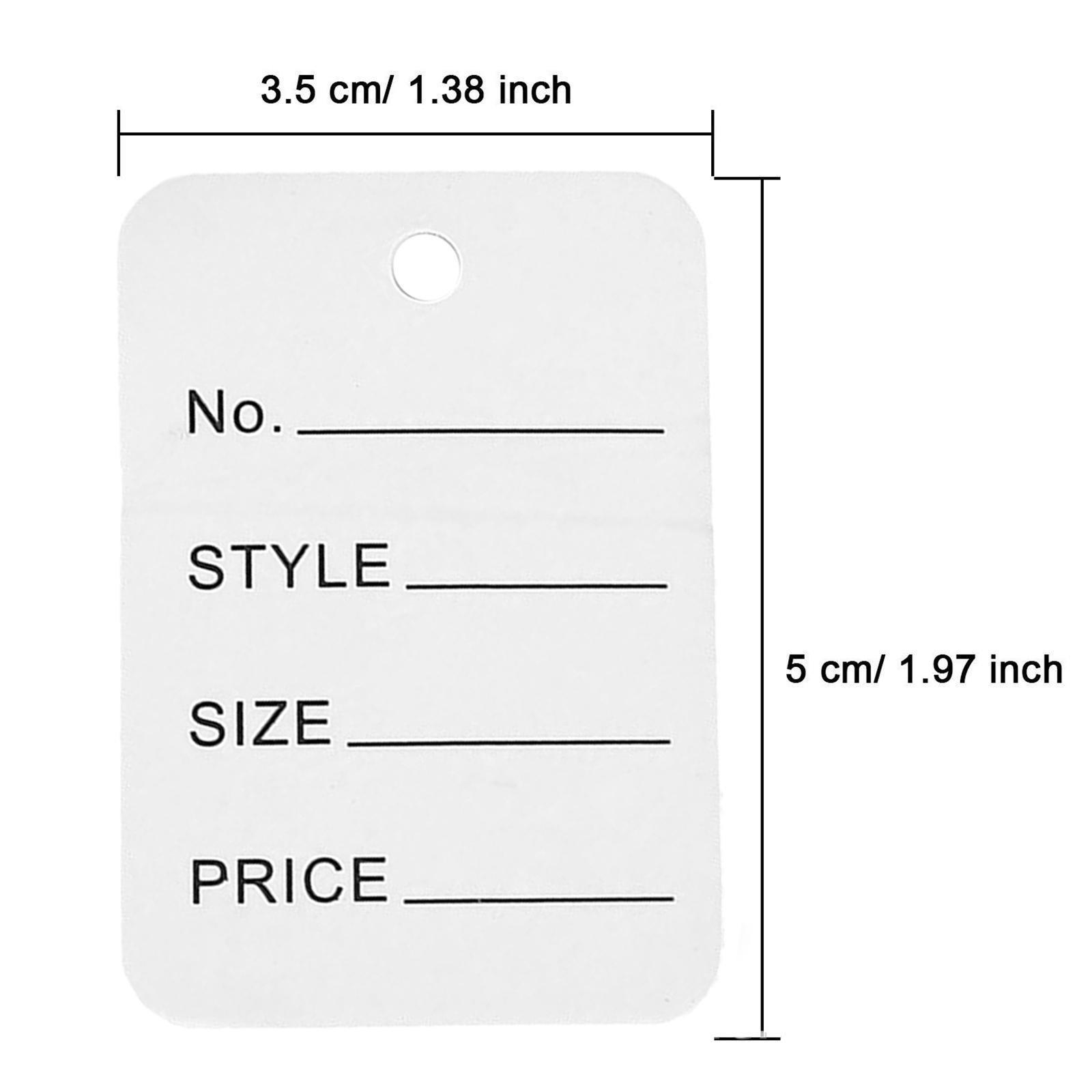 1000 Set Clothes Price Paper Tags Cards Gifts Labels with Holes for Wedding Birthday Valentines Gifts Decorations