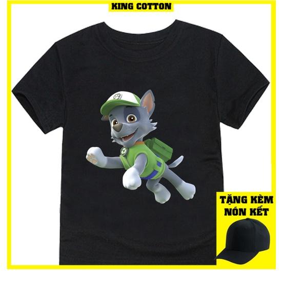 Áo thun trẻ em chó tuần tra 2 , Có size người lớn, King Cotton