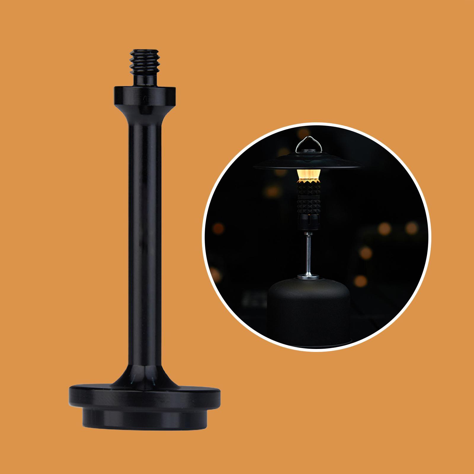 Camping Gas Tank Adapter Lamp Extension Pole Rod Lantern Gas Tank Bracket for Fishing Hiking
