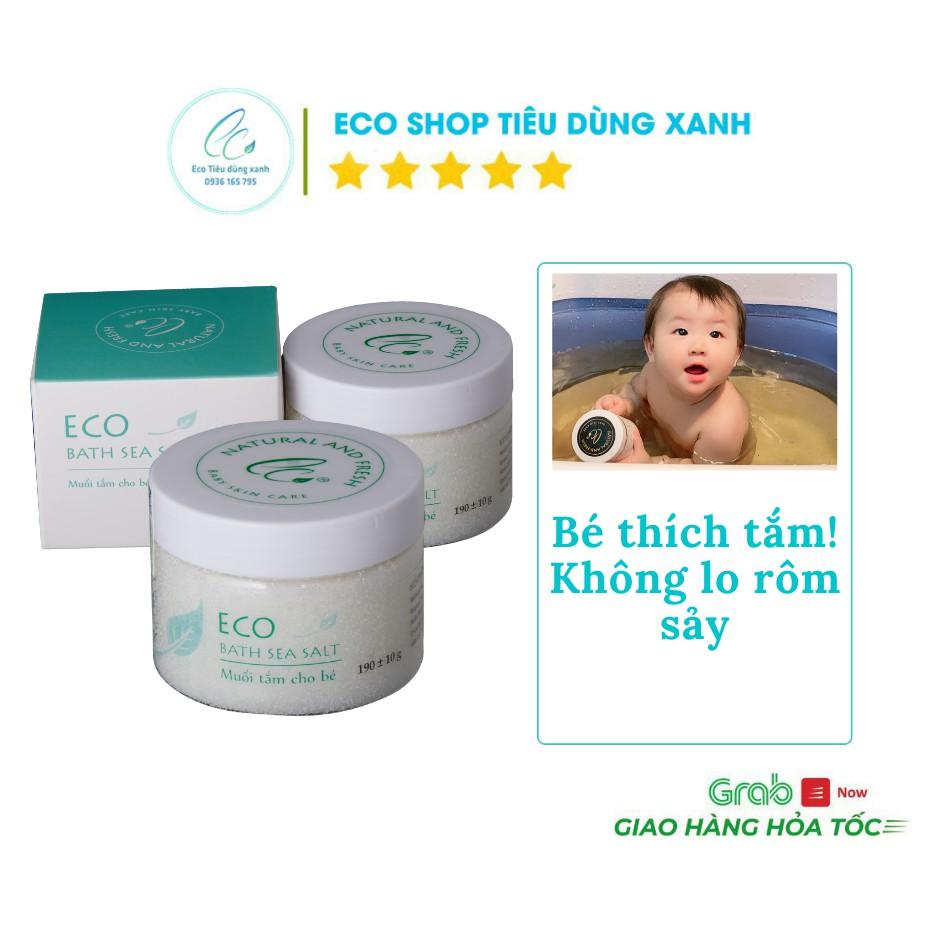 Combo 2 muối tắm bé Sinh Dược Eco 200g Làm sạch kháng khuẩn giảm rôm sảy mẩn ngứa an toàn cho cả trẻ sơ sinh