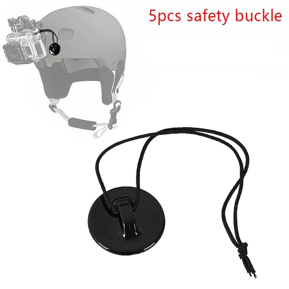 5PCS Bảo hiểm an toàn khóa chống thả Tether Strap Sticker cho GoPro Hero 9 8 7 6 5 4 SJ4000 CASE Mũ bảo hiểm xe hơi Mount dây buộc dây