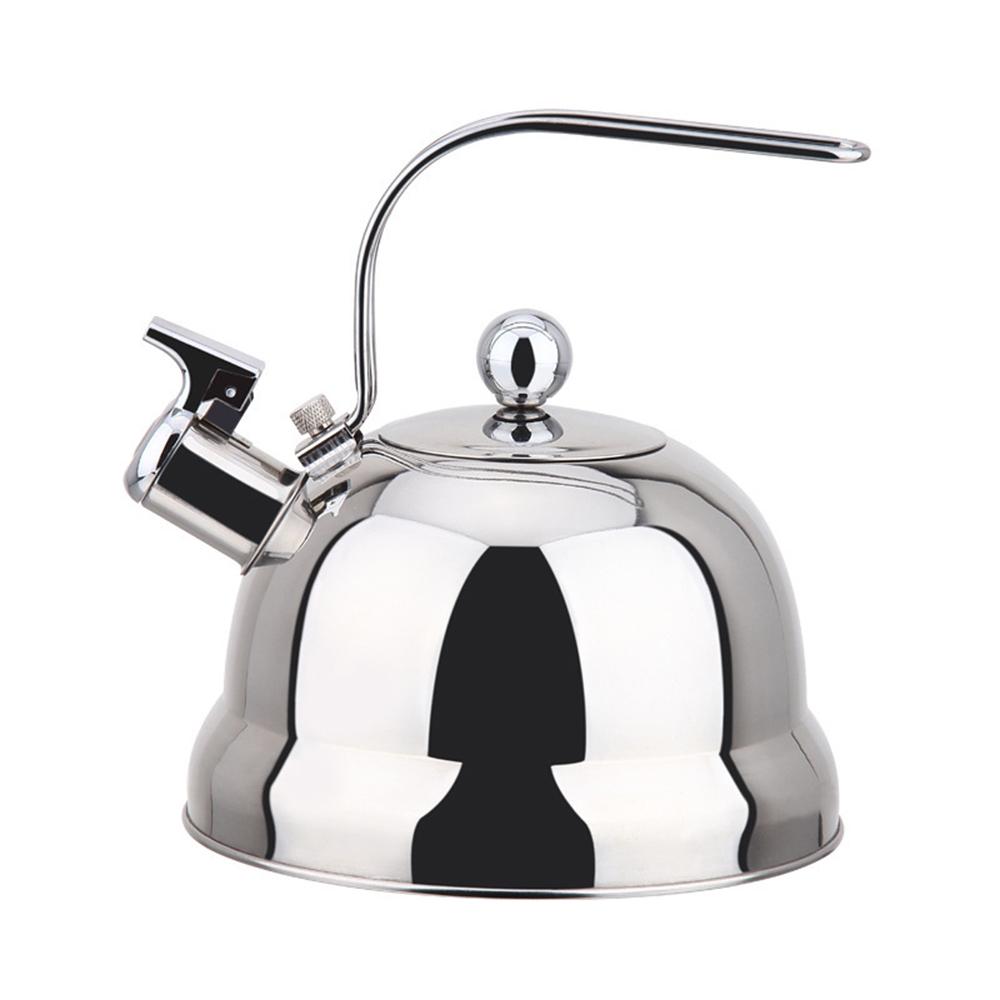 2.5L Stainless Steel Whistling Teapot Tea Kettle for Home Outdoor Camping Hiking Backpacking