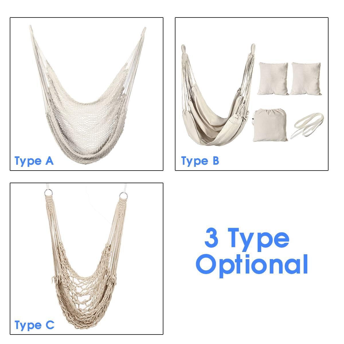 Phong Cách Bắc Âu Trắng Võng Ngoài Trời Trong Nhà Vườn Ký Túc Xá Phòng Ngủ Treo Ghế Cho Trẻ Em Người Lớn Đu Đưa Đơn An Toàn Võng