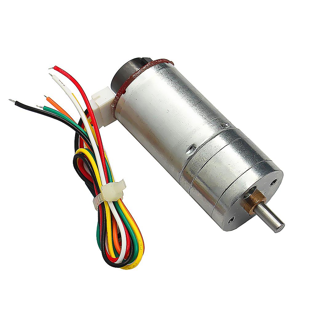 DC 6V, 12V, 24V, Reducer Gear Motor With Magnetic Coded Disc Encoder Tachomotor 190RMP-1930RMP