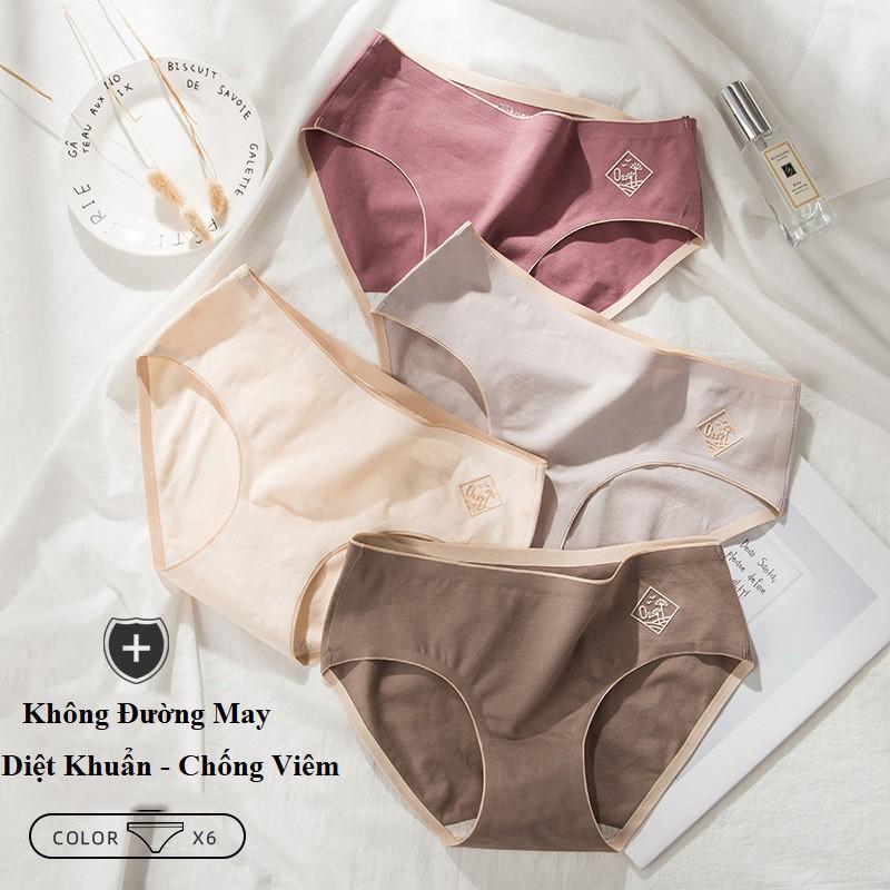 Quần Lót Nữ O2 Cotton Ép Không Đường May
