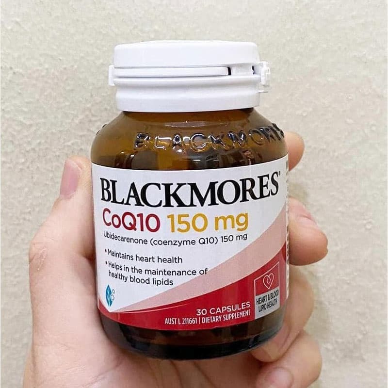 Combo 2 lọ Thực phẩm bảo vệ sức khỏe tim mạch Blackmores CoQ10 150mg