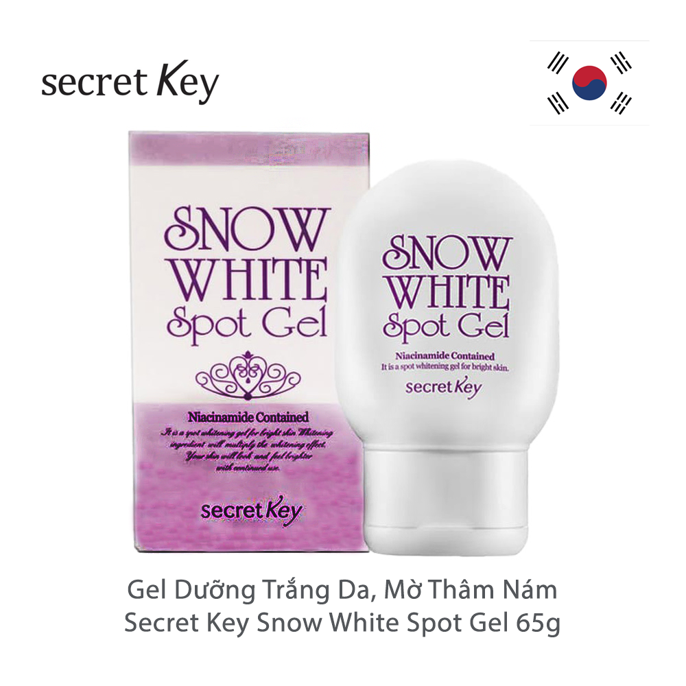 Gel hỗ trợ trị thâm da và dưỡng trắng cơ thể Secret Key Snow White Spot Gel (65g)
