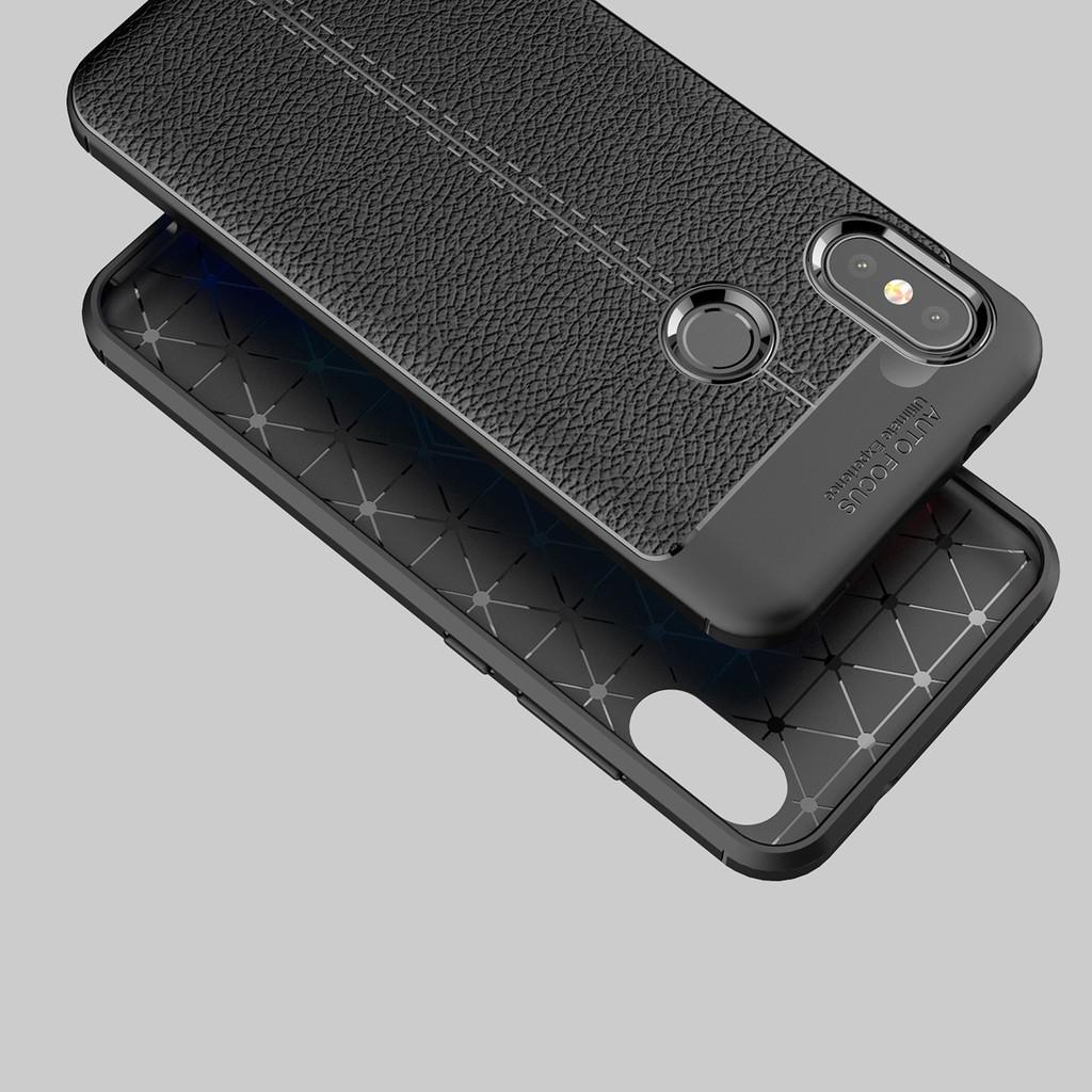 Ốp lưng Xiaomi Redmi 6 Pro silicon giả da Auto Focus