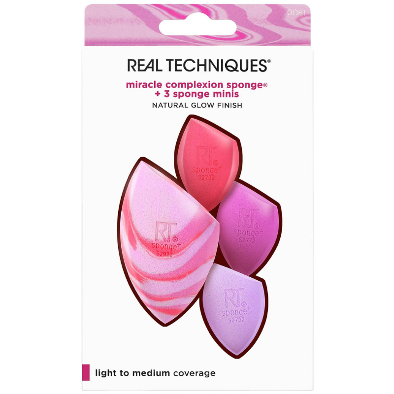 Set 4 bông mút trang điểm Real Techniques