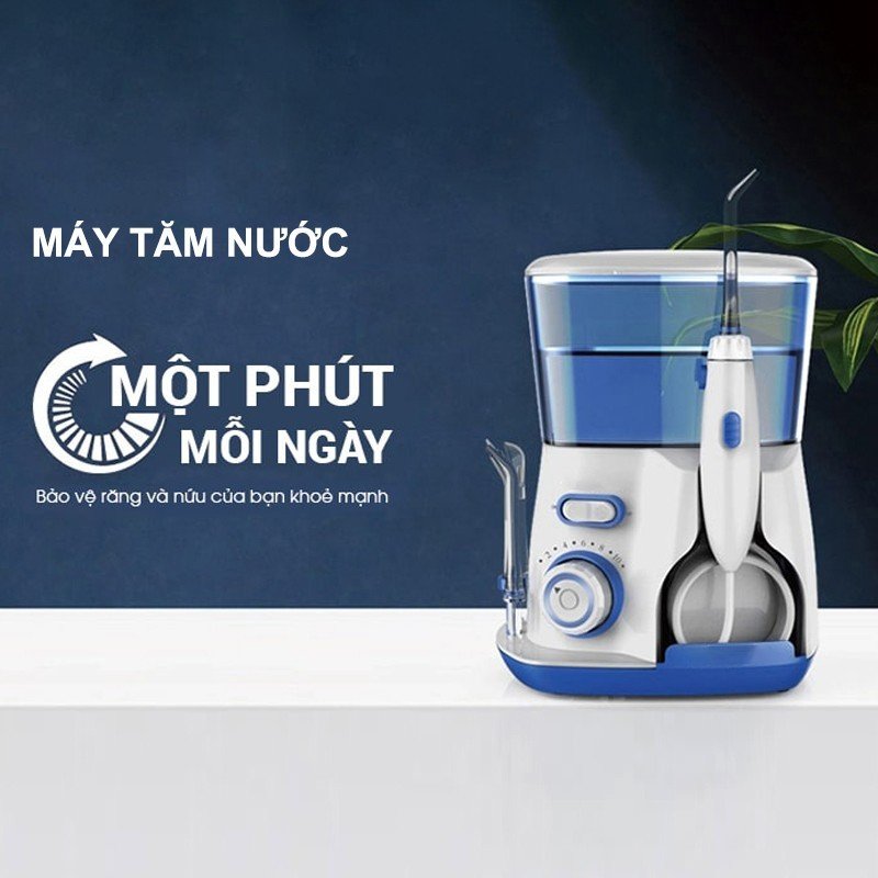 Máy Tăm Nước Để Bàn V300. Dùng điện 100-220v. Dung tích 800ml