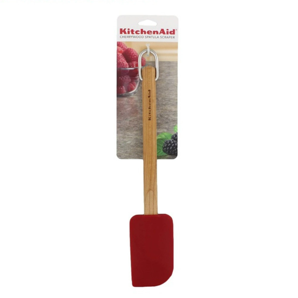 KitchenAid - Spatula gỗ Cherry đầu silicon