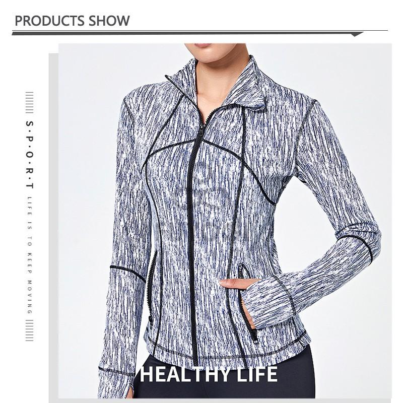 Áo Khoác Nữ Tay Dài Khóa Kéo Thời Trang Thể Thao